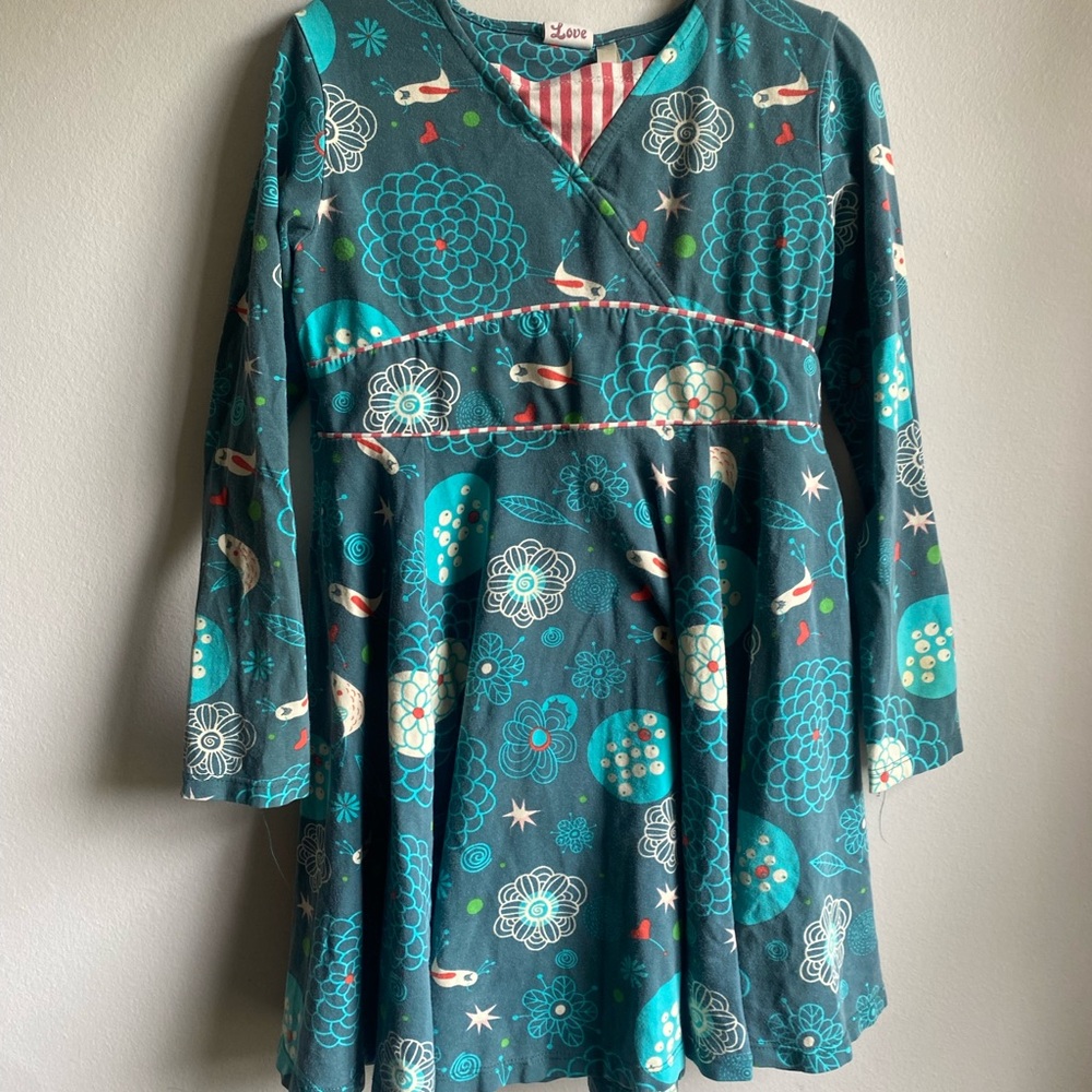 Matilda Jane Teal and Red Floral Dress